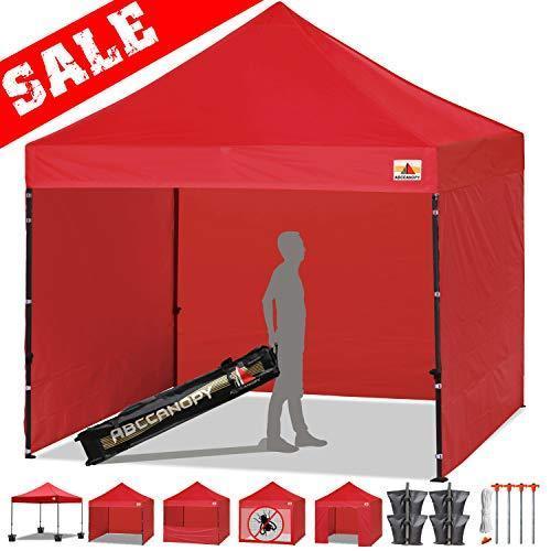 "ABCCANOPY Pop up Canopy Tent Commercial Instant Shelter with Wheeled Carry Bag, 10x10 FT Navy Blue "