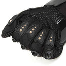 Tcbunny Pro-biker Motorbike Carbon Fiber Powersports Racing Gloves (Red, X-Large)