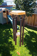 Soothing Melodic Tones & Solidly Constructed Bamboo/Aluminum Chime by UpBlend Outdoors