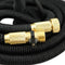 50ft Expandable Hose - NEW Heavy Duty Expandable Garden Hose - Triple Latex Core, 3/4 Brass Connectors, Extra Strength Fabric, Expanding Garden Hose with 9 Function Spray Nozzle - 1 Year Warranty