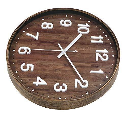 Foxtop Silent Non-Ticking Kids Wall Clock, Large Decorative Colorful Battery Operated Clock for Living Room Bedroom School Classroom Child Gifts 12 Inch - Easy to Read