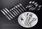 Radley & Stowe 20-Piece Flatware Solid Stainless Steel Silverware Set (Designer Grade with Matte Finish Handle) (8-Set (40-piece))