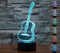 Lmeison Guitar 3D Optical Illusion Desk Lamp Unique Night Light for Home Decor 7 Colors Changing USB Powered Touch Button LED Table Lamp - Creative Gift for Kids/Friends/ Birthdays/Holidays