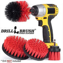 Drillbrush Swimming Pool Accessories - Drill Brush Power Scrubber Kit - Pool Brush for Vinyl Liners - Hot Tubs and Spas Jacuzzi - Pool Cover Brush Heads - Hot Tub Power Scrub Brushes - Walls and Deck