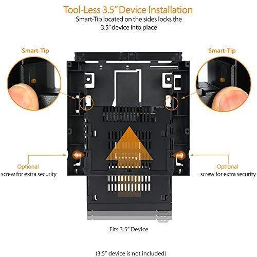 ICY DOCK 5.25” Ext. Bay to 3.5” HDD/Device Bay + Ultra Slim ODD Bay Mounting Kit Bracket - Flex-FIT Duo MB343SPO