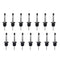 Homder 14Pack Pourer Bottle Spout Free Flow Stainless Steel Pourers for Liquor, Whiskey, Oil Bottle Spouts with Rubber Dust Caps, 100% non-rust, Durable&Professional