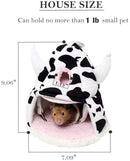 JanYoo Hamster Bed Hideout Toys Hammock Villa Sugar Glider Accessories for Rat Small-Sized Animals