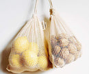 Reusable Produce Bags - Organic Cotton Vegetable Bags - Mesh Produce Bags - Cotton Vegetable Bags - Veggie Bags - Cotton Produce Bag - Reusable Fresh Bags - Set of 6 (2 of M, L, XL)