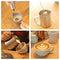 Sedhoom Milk Frother Handheld, Travel Coffee Frother, Frother Battery Operated, Foam Maker with both Single and Double Whisks, Silver