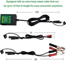 Mroinge MBC010 Automotive Trickle Maintainer 12V 1A Smart Automatic Charger for Car Motorcycle Boat Lawn Mower SLA ATV Wet Agm Gel Cell Lead Acid Batteries