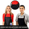 CHEFLUX [12pk] Premium Professional Red Restaurant Aprons with 2 Large Pockets [Bulk] Chef Cooking Bib Apron for Kitchen Waitress [Unisex] Men Women [53 g Lightweight] BBQ Painting Stylist Artist
