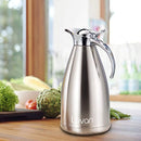 Luvan 68 oz 304 18/10 Food-grade Stainless Steel Thermal Carafe/Double Walled Vacuum Insulated Coffee Pot with Press Button Top,24+ Hrs Heat&Cold Retention,BPA Free,for Coffee,Tea,Beverage etc (68 oz)