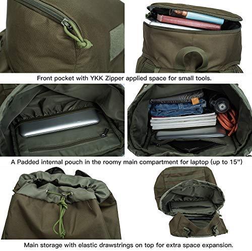 Aveler 40L Lightweight Camping Hiking Backpack MOLLE Compatible Water-Resistance Traveling Daypack