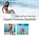 ZEYU SPORTS Aquatic Exercise Dumbbells - Set of 2 - for Water Aerobics