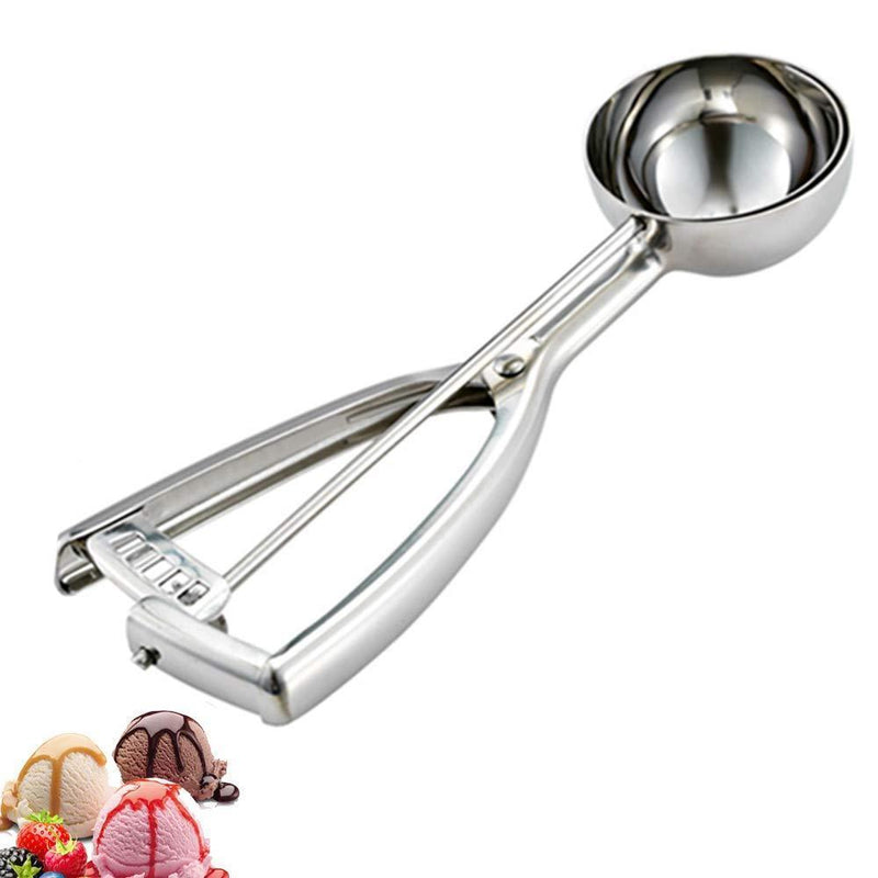 Small Cookie Scoop, 18/8 Stainless Steel Small Ice Cream Scoop, 1.6 inch/ 40 MM Ball, 1.5 Tbsp/ 0.8 OZ, Secondary Polishing by H-Min