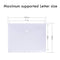 Binder Pockets, 11 Ring Clear Binder Pockets Fit in 2 / 3 / 4 Ring, Side Loading, Plastic Envelopes with Closure, Letter Size 10 Packs