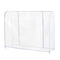 Growson Garment Rack Cover,6Ft Transparent Dust Clothes Cover with Double Full-Length Front Zippers, Cover for Clothing Hanging Rack