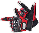 CHCYCLE motorcycle gloves touch screen summer motorbike powersports protective racing gloves (XXL-Red)
