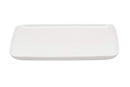 Red Vanilla Every Time Rectangular Dinner Plate, Set Of 6, 10.5" x 8.5", White