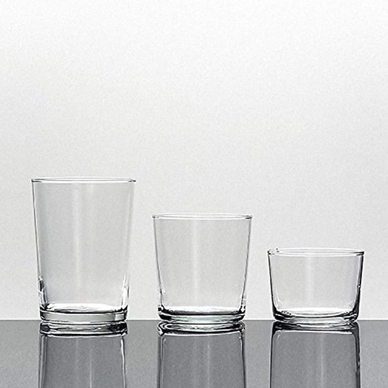 Bormioli Rocco Bodega Collection Glassware – Set Of 12 Maxi 17 Ounce Drinking Glasses For Water, Beverages & Cocktails – 17oz Clear Tempered Glass Tumblers