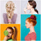 Whaline Macaron Theme Hair Scrunchies, Ice Cream Color Elastic Scrunchy Bobbles Velvet Hair Bands Soft Hair Ties Hair Accessories for Women Kids Girls (12 Colors)