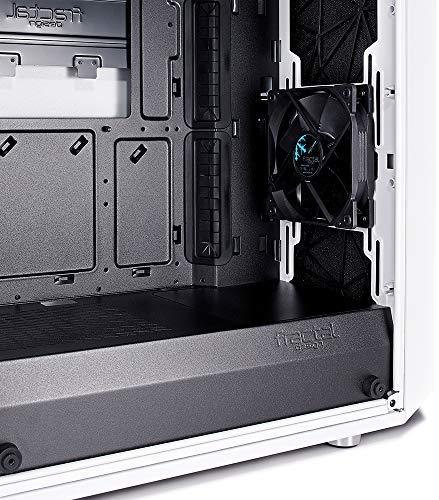 Fractal Design Meshify C - Compact Computer Case - High Performance Airflow/Cooling - 2X Fans Included - PSU Shroud - Modular Interior - Water-Cooling Ready - USB3.0 - Tempered Glass Light - Blackout