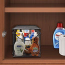 Sorbus Cabinet Organizer Drawer with Cover—Mesh Storage Organizer w/ Pull Out Drawers—Stackable, Ideal for Countertop, Cabinet, Pantry, Under the Sink, Desktop and More (Silver Bottom Drawer)