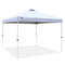 CROWN SHADES Patented 10ft x 10ft Outdoor Pop up Portable Shade Instant Folding Canopy with Carry Bag, Blue