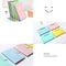 Expanding File Folder Letter A4 Paper File Folder 5 Pockets Plastic Folder Document Organizer With Snap Closure for School And Office (Yellow)