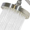 High Pressure Shower Head by CircleSplash- Rainfall Shower heads Brushed Nickel-6 inch-Removable restrictor/Sand Filter for Luxurious spa Massage -Tool Free Installation with Teflon Tape