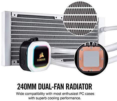 Corsair Hydro Series, H100i RGB PLATINUM SE, 240mm Radiator, Dual LL120 RGB PWM Fans