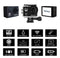 REMALI 4K Ultra HD Sports Action Camera, 1080P@60fps, 12MP, WIFI, Waterproof 30m, 2.4G Remote, 170° Wide Angle, 2” HD LCD Screen, 6 Layer Lens, Extra Battery, Charger, Carrying Case, Accessories