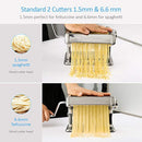 Alloyseed Stainless Steel Maker Homemade Noodle Machine with Adjustable Roller, Pasta Cutter, Hand Crank