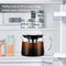 KORSMALL Cold Brew Maker and Tea Infuser, 1.5L/50oz Premium Glass Pitcher with Lid Removable and Reusable Filter Perfect for Hot or Iced Coffee, 1.5L / 50oz, black clear