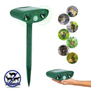 PLUSARGENT Ultrasonic Animal Repeller, Solar Powered Pest Repeller, Waterproof Outdoor Repellent with Motion Activated PIR Sensor, Repel Dogs, Cats, Squirrels, Foxes, Birds, Skunks, Rod