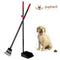 PUPTECK Pet Poop Tray and Rake - Long Handle Pooper Scooper - Clean Response Dog Waste Bin & Rake