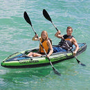 Intex Challenger K1 Kayak, 1-Person Inflatable Kayak Set with Aluminum Oars and High Output Air Pump