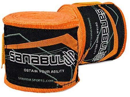 Sanabul Elastic Professional 180 inch Handwraps for Boxing Kickboxing Muay Thai MMA