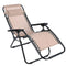 ANCHEER Zero Gravity Chair Outdoor Lounge Chaise with Foldable Steel Construction and Durable Mesh Fabric-300lbs Capacity (Khaki)