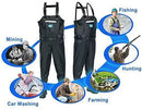 Tung Hsing Lon Fishing Chest Waders for Men Women with Cleated Bootfoot Hunting Waders Fishing Overalls Waterproof and Breathable