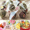Augshy 300 Pcs Treat Bags Cello Bags 3x5" with 300 Twist Ties - 1.4 mils Thickness OPP Plastic Bags for Lollipop Candy Cake Pop Chocolate Cookie Wrapping Buffet