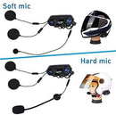 Motorcycle Bluetooth Intercom, Fodsports M1S Pro 2000m 8 Riders Group Motorbike Helmet Communication System Headset Universal Wireless Interphone (Waterproof/Handsfree/Stereo Music/GPS/2 Mic)