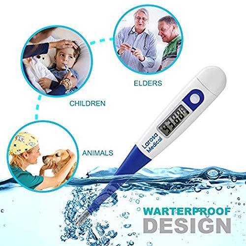 LAROSA MEDICAL Basal Thermometer - Digital Basal Body Temperature Monitor for Tracking Ovulation - Highly Accurate 1/100th Degree - Catch Perfect Ovulation and Get Pregnant Naturally