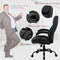High-Back Big and Tall Office Chair 500lb Executive Chair Ergonomic PU Desk Task Chair Rolling Swivel Chair Adjustable Computer Chair with Lumbar Support Headrest Leather Chair for Women, Men (Black)
