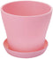 Akarden 8 PCS 4'' Colorful Plastic Plant Flower Seedlings Nursery Pot/Pots, Flower Pot with Pallet, Garden Plant Pot Home Decoration