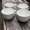 Large Grand Ceramic White Mugs for Cappuccino, Coffee, Latte, Cereal, Ice Cream, Etc., Set of 4, White, 22oz