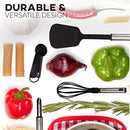 Kitchen Utensils set - 24 Nylon Stainless Steel Cooking Supplies - Non-Stick and Heat Resistant Cookware set - New Chef's Kitchen Gadget Tools Collection - Best for Pots and Pans - Great Holiday Gift