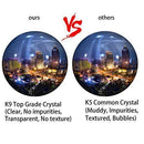 Clear Crystal Ball - 3.15 inch (80mm) Art Decor Crystal Prop Sphere for Photography/Wedding/Home/Decoration -K9 Crystal Suncatchers Ball with Velvet Storage Bags and Gift Box