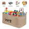 Bondream 22" L x 13" W x 11"Jute Toy Storage Toy Chest Bin Basket,Well Holding Shape,Water-Resistant,Collapsible Box Organizer Perfect for organizing Baby Toy,Kid Toy,Baby...