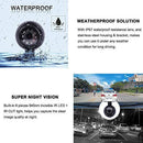 Vsysto Dash cam Backup Camera Front/Rear/Sides 4 Channels Waterproof Lens for Truck/Bus/Trailer/RV/Tractor DVR Camera Recording System with Dual Waterproof Infrared Night Vision Lens, 7.0'' Monitor